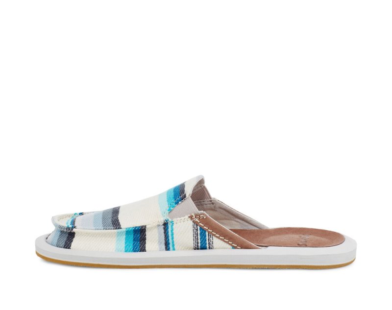 Sanuk You Got My Back Blanket Sustainable Slip On Women's Sidewalk Surfers Blue | Canada 172VRW